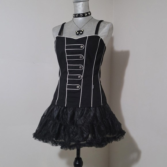 tutu  tulle petticoat mini skirt ruffle black Xs - L - Picture 9 of 11